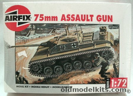 Airfix 1/76 Sturmgeschutz GIII 75mm Assault Gun, 01306 plastic model kit